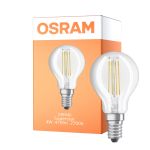 Osram Parathom Classic LED E14 Ball Filament Clear 4W 470lm - 827 Extra Warm White | Relax and Active - Replaces 40W