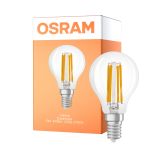 Osram Parathom Classic LED E14 Ball Filament Clear 5W 470lm - 822-827 Dim To Warm | Dimmable - Replaces 40W