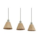 Ledvance LED Pendant Decor Rattan Linear Brown | Suitable for 3x E27
