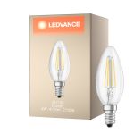 Ledvance Classic LED E14 Candle Filament Clear 4W 470lm - 827 Extra Warm White | Replaces 40W
