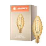 Ledvance Vintage 1906 LED E14 Candle Gold 1.5W 120lm - 824 Extra Warm White | Replaces 12W