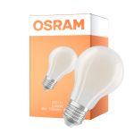 Osram Classic LED E27 Pear Filament Frosted 5W 1055lm Ultra Efficiency - 840 Cool White | Replaces 75W