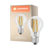 Ledvance Classic LED E27 Pear Filament Clear 5.9W 806lm - 827 Extra Warm White | Dimmable - Replaces 60W