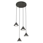 Emibig Pendant Elit Steel Black | Suitable for 4x GX53 - Max 10W