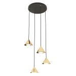 Emibig Pendant Elit Steel Gold | Suitable for 4x GX53 - Max 10W