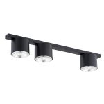 Emibig Ceiling Light Nano Steel Black | Suitable for 3x GU10 (AR111) - Max 12W