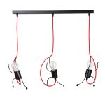 Emibig Pendant Bobi Steel Black | Suitable for 3x E27 - Max 15W