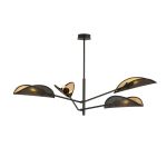 Emibig Ceiling Light Vene Steel Black | Suitable for 4x E14 - Max 10W