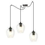 Emibig Pendant Level Steel Black | Suitable for 3x E27 - Max 15W