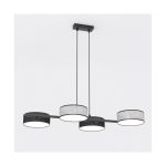 Emibig Pendant Drumz Steel Black | Suitable for 4x E14 - Max 10W