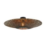 Good&Mojo Ceiling Light Bali Bamboo Black L | Suitable for 1x E27 