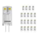 Multipack 20x Osram Performance LED Capsule G4 Clear 0.9W 100lm - 827 Extra Warm White | Replaces 10W