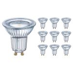 Multipack 10x Osram Performance LED Spot Reflector GU10 PAR16 4.3W 350lm 120D - 827 Extra Warm White | Replaces 30W