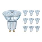 Multipack 10x Osram Performance LED Spot Reflector GU10 PAR16 4.5W 350lm 36D - 940 Cool White | Best Colour Rendering - Dimmable - Replaces 50W
