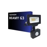 Noxion LED Floodlight Beamy G3 10W 1100lm 100D - 840 Cool White | IP44 - Motion and Light Sensor - Symmetrical