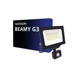 Noxion LED Floodlight Beamy G3 50W 5500lm 110D - 840 Cool White | IP44 - Motion and Light Sensor - Symmetrical