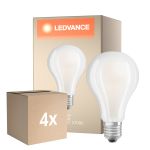 Multipack 4x Ledvance  Classic LED E27 Pear Filament Frosted 24W 3452lm - 827 Extra Warm White | Replaces 200W
