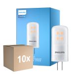Multipack 10x Philips CorePro LED Capsule G4 Frosted 2.1W 210lm - 827 Extra Warm White | Dimmable - Replaces 20W