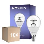 Multipack 10x Noxion LED E14 Ball 5W 470lm - 922 - 927 Dim to Warm| Best Colour Rendering - Dimmable - Replaces 40W