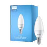 Philips Corepro LED Candle E14 Frosted 5W 470lm - 840 Cool White | Replaces 40W