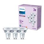 Multipack 3x Philips LED Spot GU10 PAR16 5W 390lm 36D - 840 Cool White