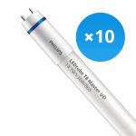 Multipack 10x Philips LED Tube T8 MASTER (EM/Mains) Ultra Output 14.7W 2500lm - 865 Daylight | 120cm - Replaces 36W