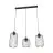 Emibig Pendant Vander Steel Black | Suitable for 3x E27 - Max 15W