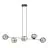 Emibig Pendant Gravity Steel Black | Suitable for 6x E14 - Max 10W