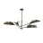 Emibig Ceiling Light Vene Steel Black | Suitable for 4x E14 - Max 10W