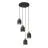 Emibig Pendant Target Steel Black | Suitable for 4x E27 - Max 15W