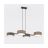 Emibig Pendant Drumz Steel Brown | Suitable for 4x E14 - Max 10W