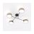 Emibig Ceiling Light Maga Steel Brown | Suitable for 4x E14 - Max 10W