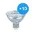 Multipack 10x Osram Performance LED Spot Reflector GU5.3 MR16 5W 345lm 36D - 930 Warm White | Best Colour Rendering - Dimmable - Replaces 35W