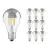 Multipack 10x Osram CLASSIC LED E27 Pear Filament Clear 6.5W 650lm - 827 Extra Warm White | Replaces 50W