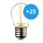 Multipack 25x Noxion Lucent LED E27 Ball Filament Clear 1.4W 136LM - 827 Extra Warm White | Replaces 15W