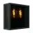 Eglo Wall Light Alamonte Smoke Steel Black | IP44 - Suitable for 1x E27