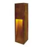 SLV Slot 50 Floor Lamp Steel Rusty | Outdoor - IP44 - Suitable for 1x E27 