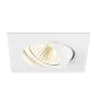SLV New Tria Universal 68 Spot Aluminium White Square 8.6W 600lm 38D - 925-930-940 CCT | Cutout 68mm - Best Colour Rendering - Dimmable 