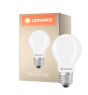 Ledvance Classic LED E27 Pear Filament Frosted 7.5W 1055lm - 827 Extra Warm White | Dimmable - Replaces 75W