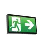 Ansell LED Wall Mounted Emergency Sign End LED Black 2.5W 18lm - 860 Daylight | Self Test