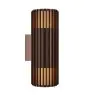 Nordlux Aludra Wall Light Seaside Brown Up & Down | Suitable for 2x E27