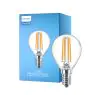 Philips Corepro LED Lustre E14 Ball Filament Clear 6.5W 806lm - 840 Cool White | Replaces 60W
