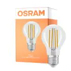 Osram Parathom Classic LED E27 Pear Filament Clear 6.5W 806lm - 822-827 Dim To Warm | Dimmable - Replaces 60W