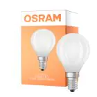 Osram LED Classic LED E14 Pear Filament Frosted 1.2W 255lm - 840 Cool White | Replaces 25W