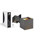 D'Lite Wall Light Elingen Aluminium Black Up & Down 4.9W 480lm - 830 Warm White | IP65