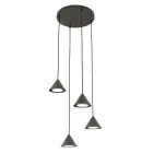 Emibig Pendant Elit Steel Black | Suitable for 4x GX53 - Max 10W