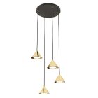 Emibig Pendant Elit Steel Gold | Suitable for 4x GX53 - Max 10W