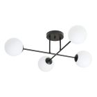 Emibig Ceiling Light Roma Steel Black | Suitable for 4x E14 - Max 10W