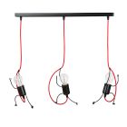 Emibig Pendant Bobi Steel Black | Suitable for 3x E27 - Max 15W