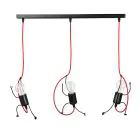 Emibig Pendant Bobi Steel Black | Suitable for 3x E27 - Max 15W